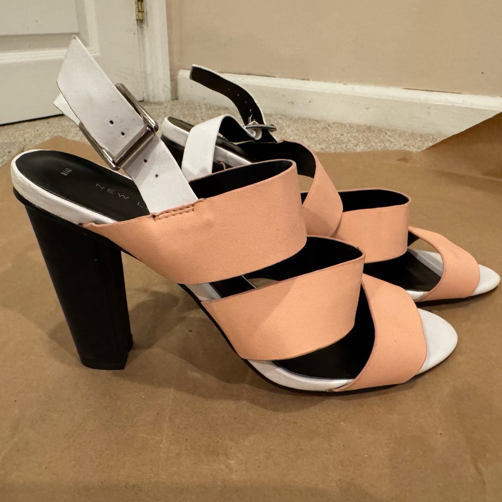 Chic Pink Open-Toe Heels